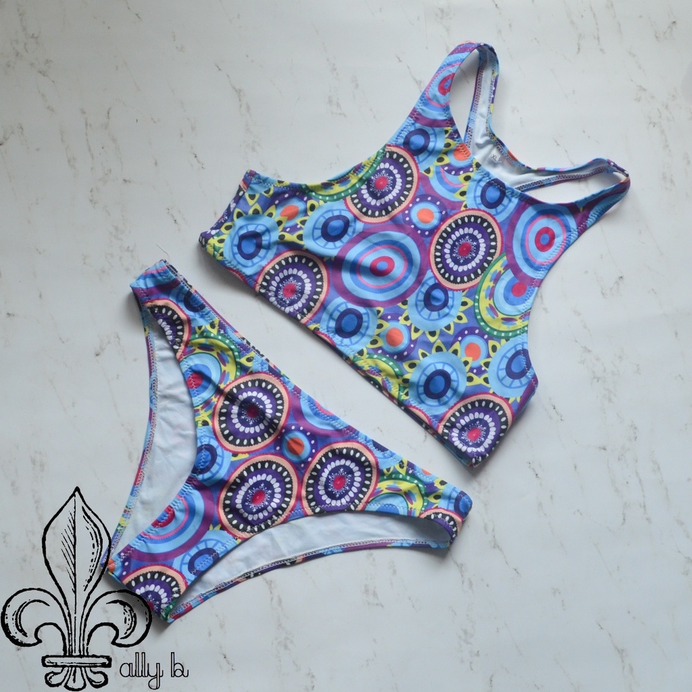 💜💙NWOT Apparel 2 piece swim suit💙💜